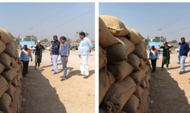 *धान खरीदी केंद्र में गड़बड़ी,एक हजार से ज्यादा बोरी मिला, धान जप्त*