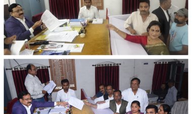 *बीजेपी -कांग्रेस प्रत्याशी ने दाखिल किया नामांकन, आज पार्षद के लिए 23 ने खरीदे नामांकन फार्म, मेयर के लिए तीन*