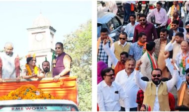 *नामांकन रैली में अमर अग्रवाल बोले भ्रष्टाचार के पटवारी को कांग्रेस ने बनाया अपना महापौर प्रत्याशी: Bjp ने शक्तिप्रदर्शन के साथ भरा पर्चा दिखाई ताकत,सुशांत शुक्ला ने कहा कांग्रेस ने डुबोया हम ही संवारेंगे*