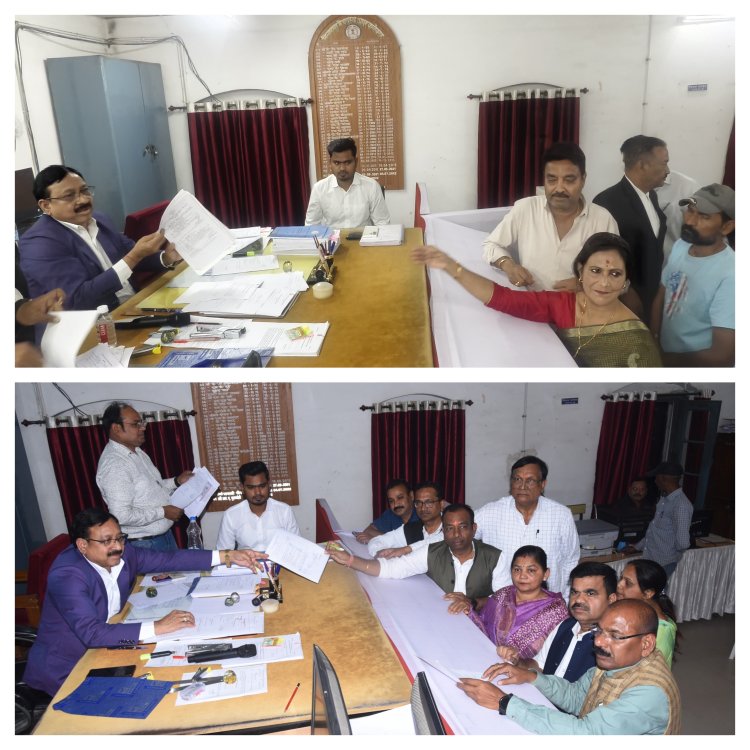 *बीजेपी -कांग्रेस प्रत्याशी ने दाखिल किया नामांकन, आज पार्षद के लिए 23 ने खरीदे नामांकन फार्म, मेयर के लिए तीन*