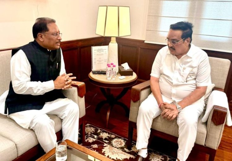 आज नई दिल्ली में केंद्रीय जलशक्ति मंत्री श्री सी. आर. पाटिल जी से सौजन्य मुलाकात की।