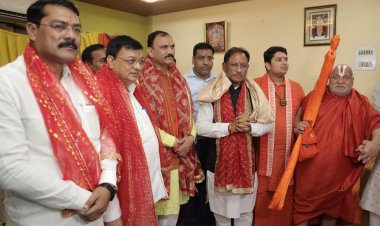 CM Vishnu Deo Sai Attends Shri Ram Katha Mahotsav in Korba
