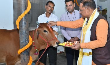 CM Vishnu Deo Sai performs Govardhan Puja, prays for Chhattisgarh’s prosperity and happiness