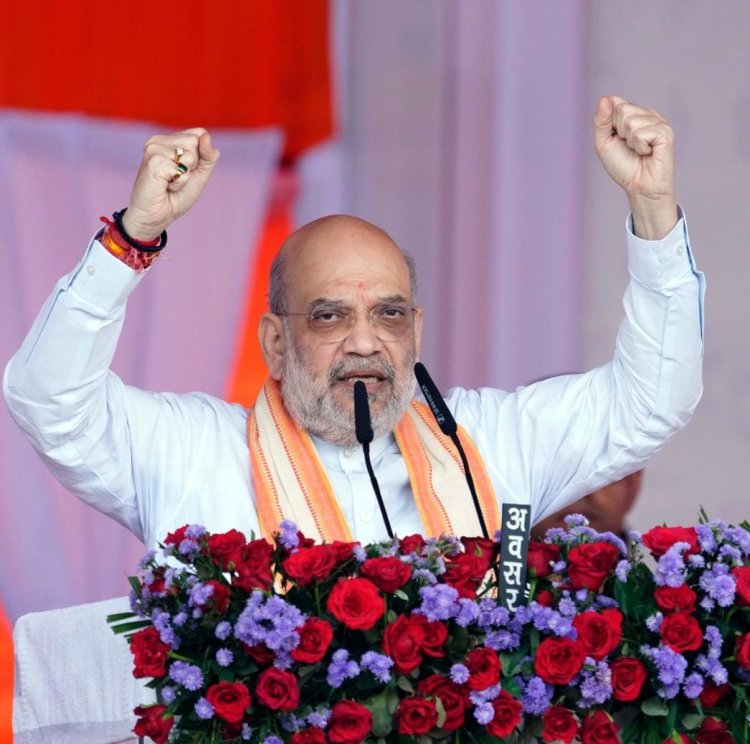 Union Home Minister and Minister of Cooperation, Shri Amit Shah, addresses the Bastar Dussehra Festival in Jagdalpur, Chhattisgarh