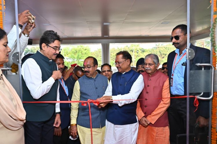 मुख्यमंत्री ने कोनी में नवीन संभागायुक्त कार्यालय का किया लोकार्पण