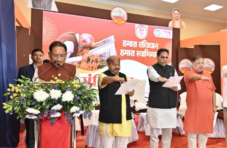 CM Shri Vishnu Deo Sai attends Maa Mahalakshmi Puja at Basna-Salkhand