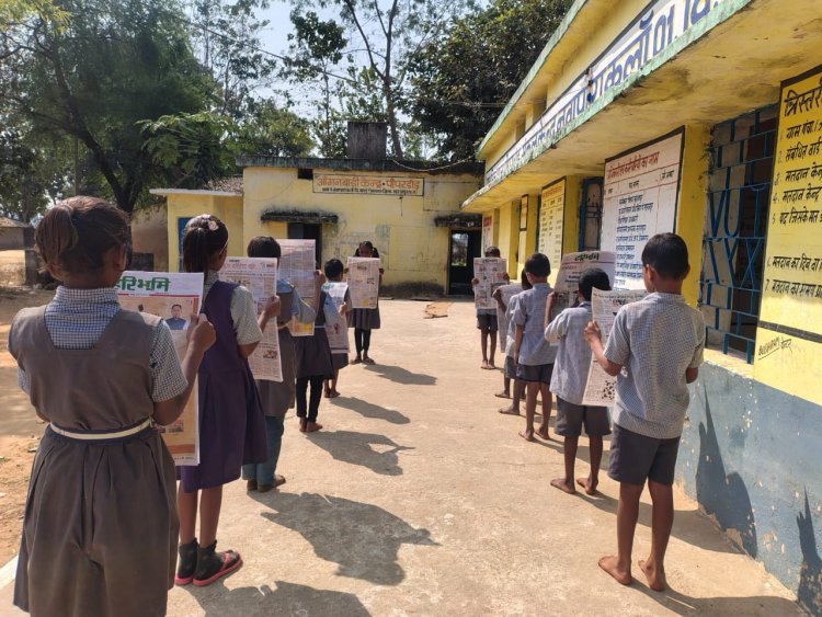 विद्यार्थियों की दिनचर्या में शामिल हुआ अखबार वाचन